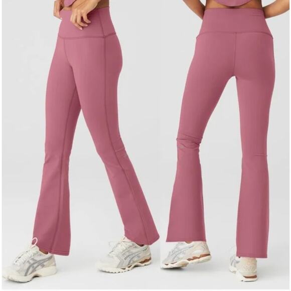 Ako Yoga Airbrush High-Waist 7/8 Bootcut Legging w51119r Mars Clay Women Small - Picture 1 of 15